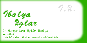 ibolya uglar business card